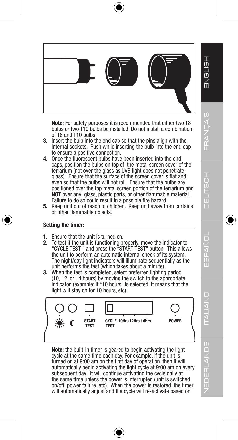 Exo Terra Light Cycle Unit User Manual | Page 7 / 45