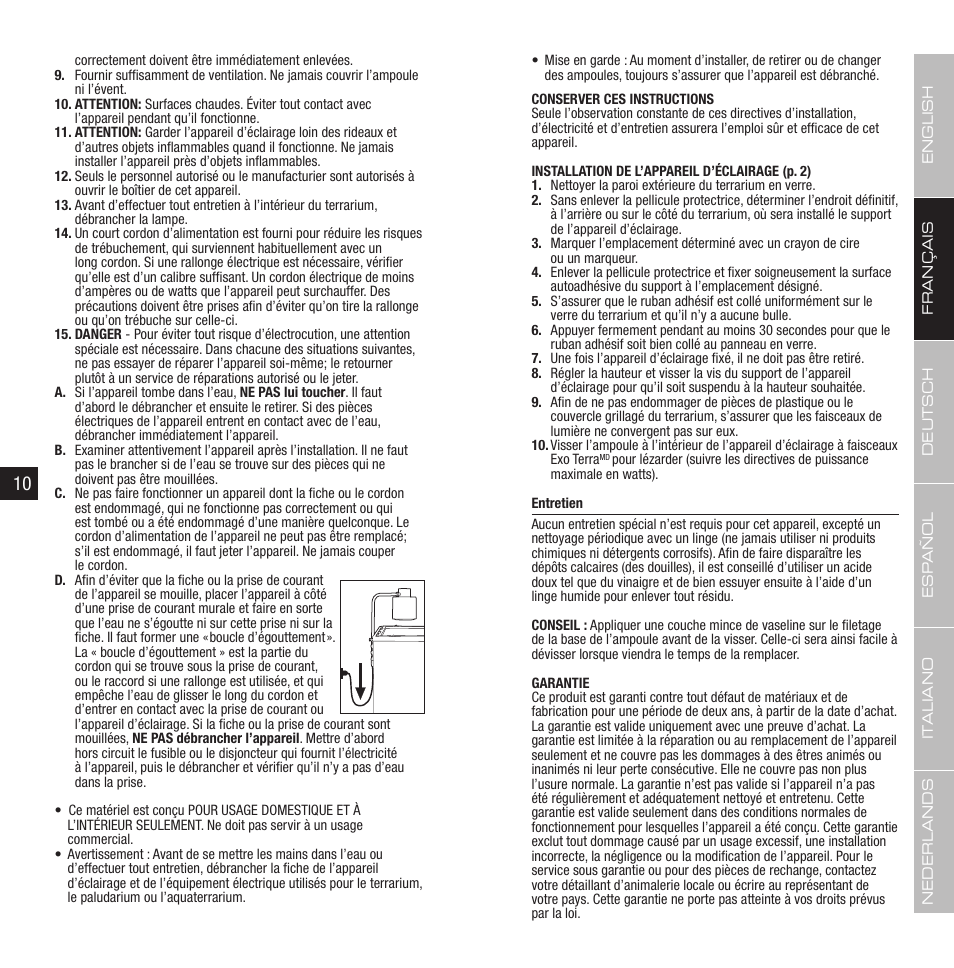 Exo Terra Terrarium Fixture User Manual | Page 6 / 19