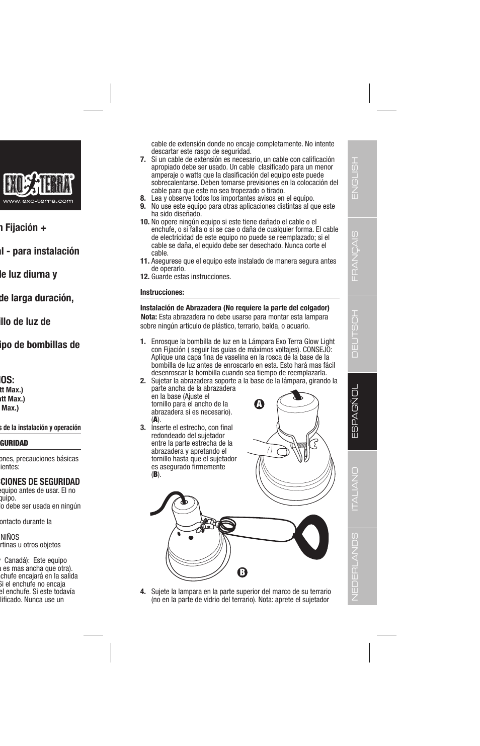 Glow light | Exo Terra Glow Light User Manual | Page 15 / 23