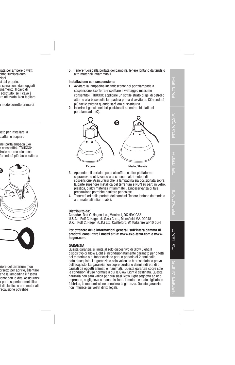 Exo Terra Glow Light User Manual | Page 19 / 23