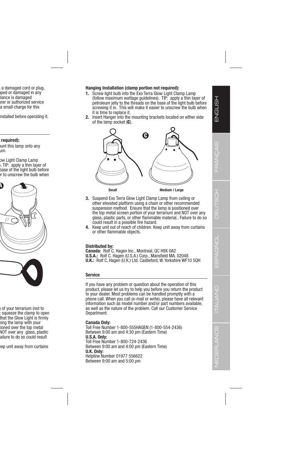 Exo Terra Glow Light User Manual | Page 5 / 23