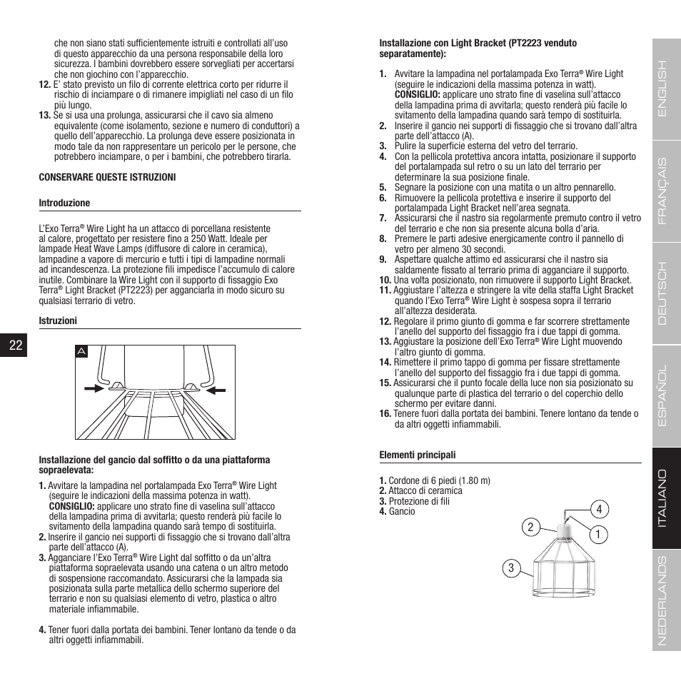 Exo Terra Wire Light User Manual | Page 12 / 17