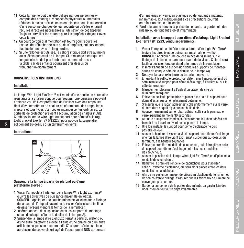Exo Terra Wire Light User Manual | Page 5 / 17