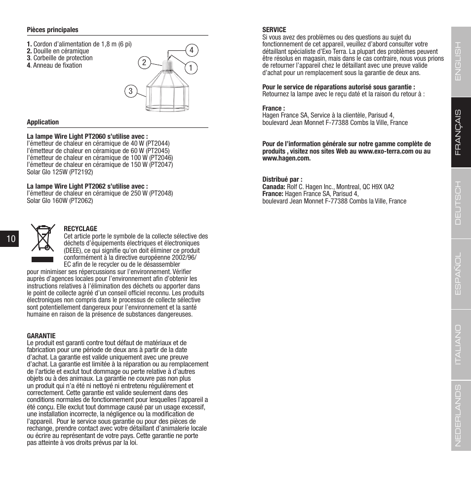 Exo Terra Wire Light User Manual | Page 6 / 17