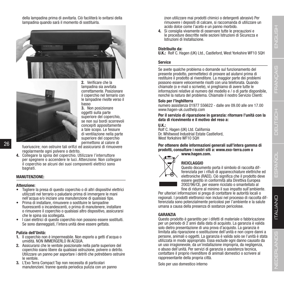 Exo Terra Compact Top User Manual | Page 14 / 19