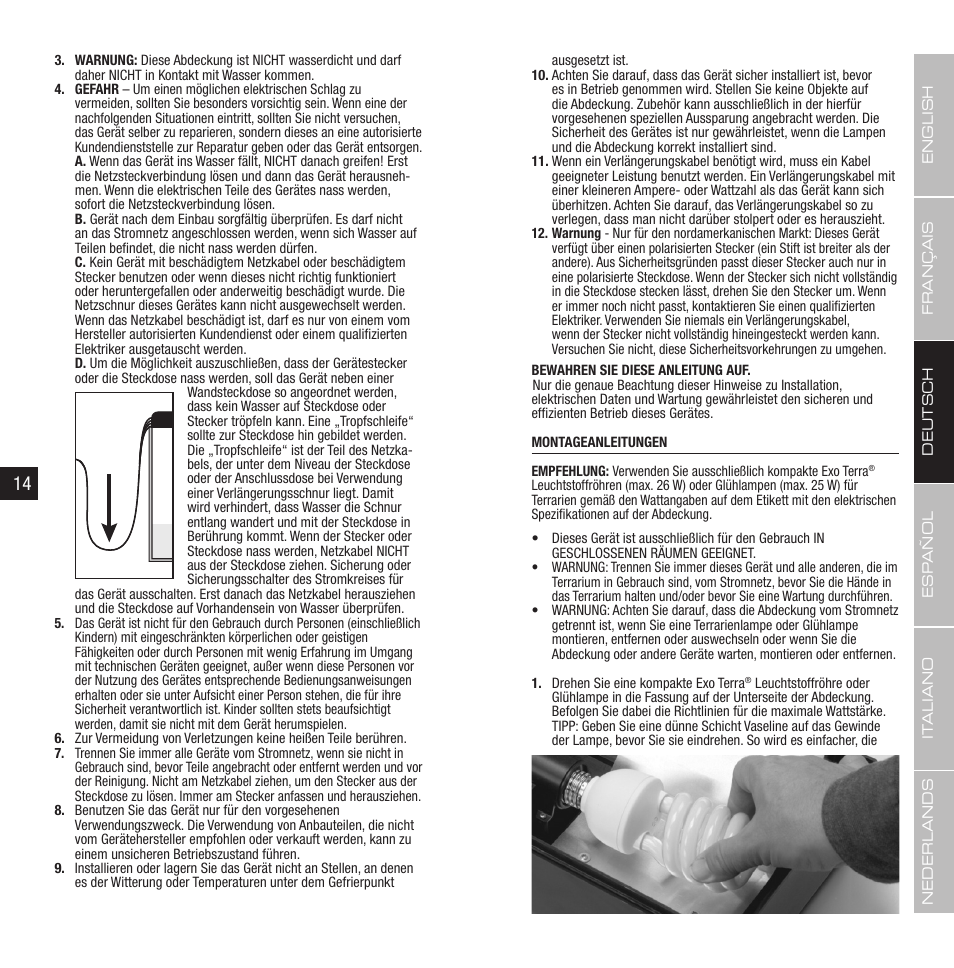 Exo Terra Compact Top User Manual | Page 8 / 19