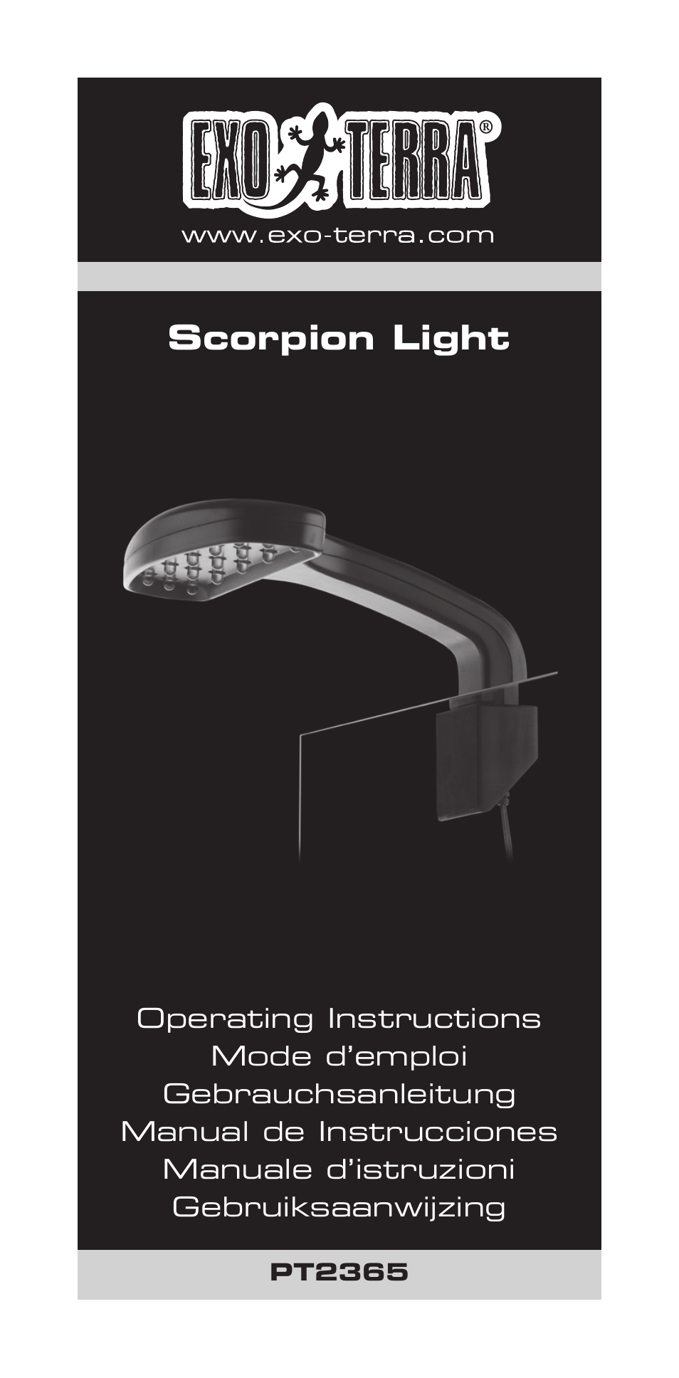 Exo Terra Scorpion Light User Manual | 19 pages