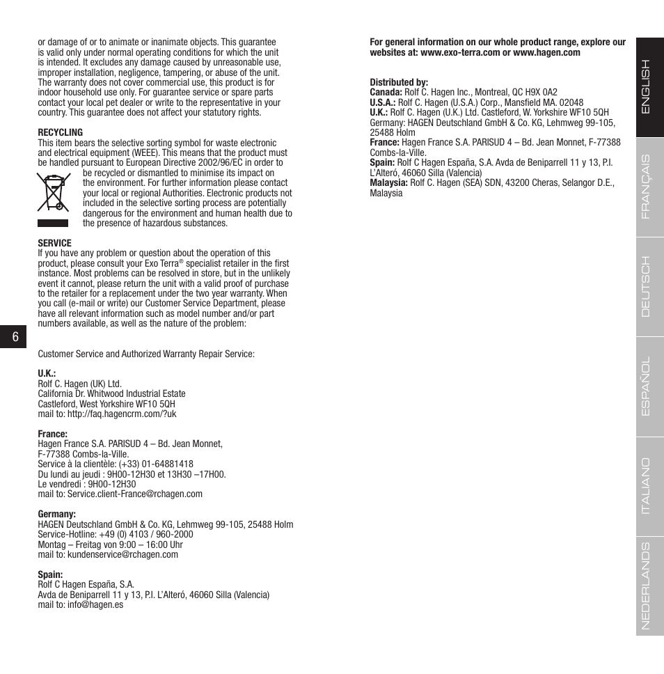 Exo Terra Scorpion Light User Manual | Page 4 / 19
