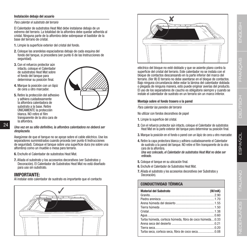 Importante | Exo Terra Heat Wave Rainforest User Manual | Page 13 / 21