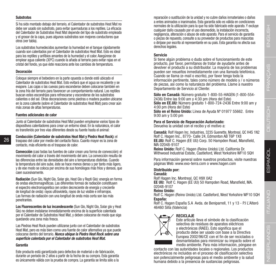 Exo Terra Heat Wave Rainforest User Manual | Page 14 / 21