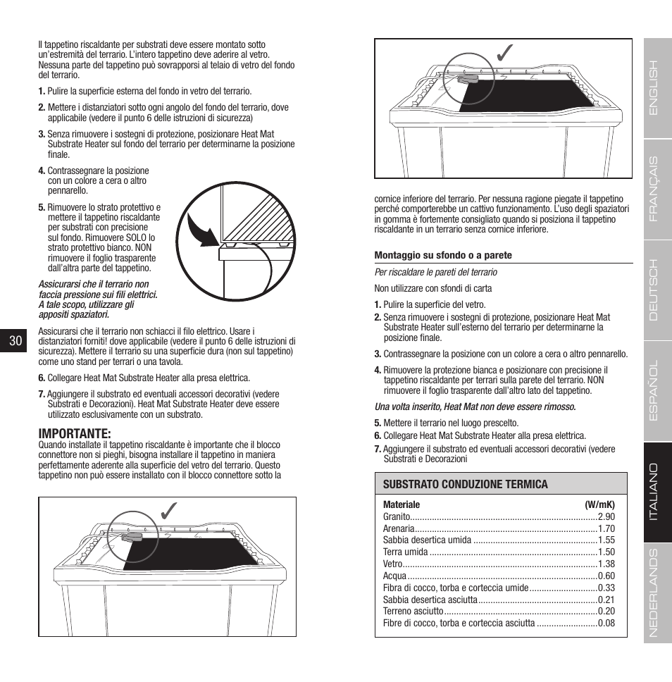 Importante | Exo Terra Heat Wave Rainforest User Manual | Page 16 / 21