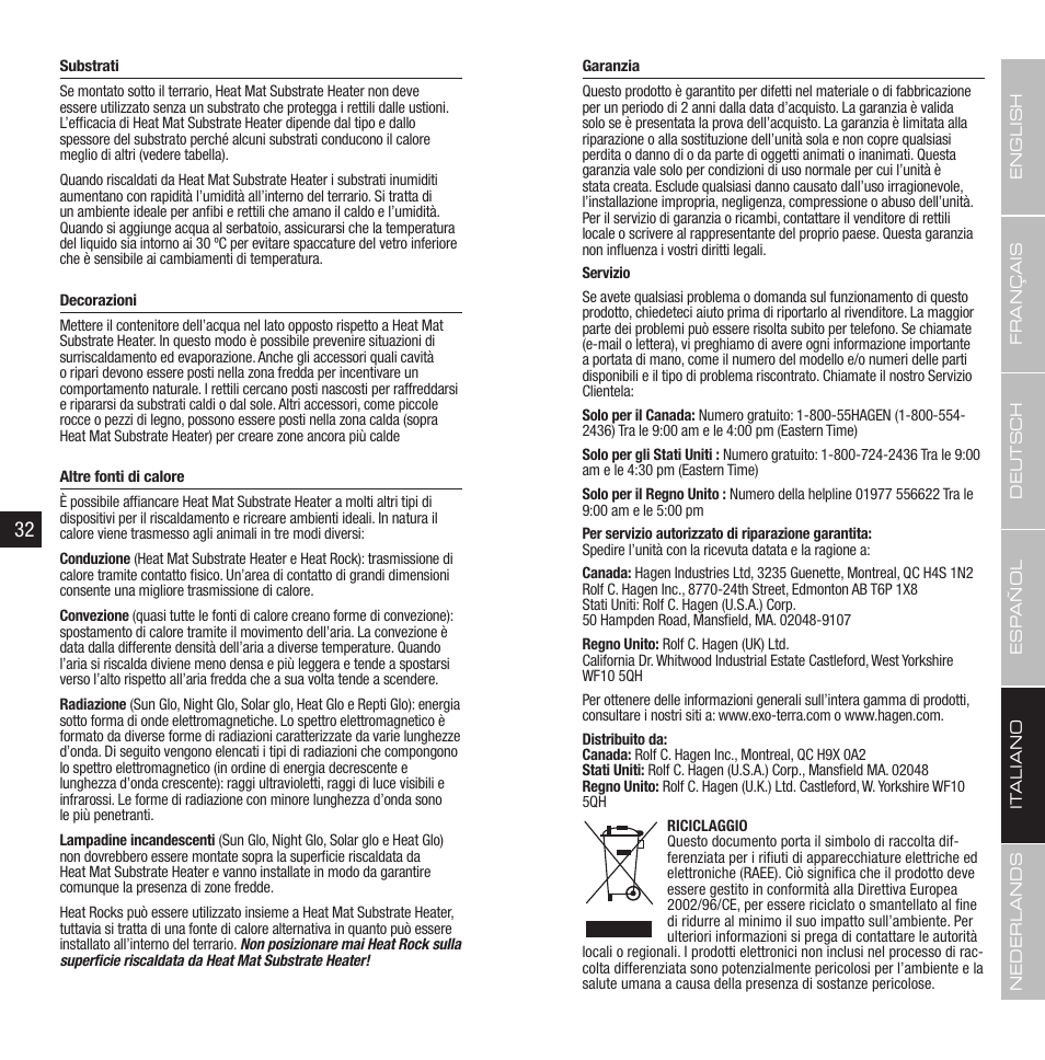 Exo Terra Heat Wave Rainforest User Manual | Page 17 / 21