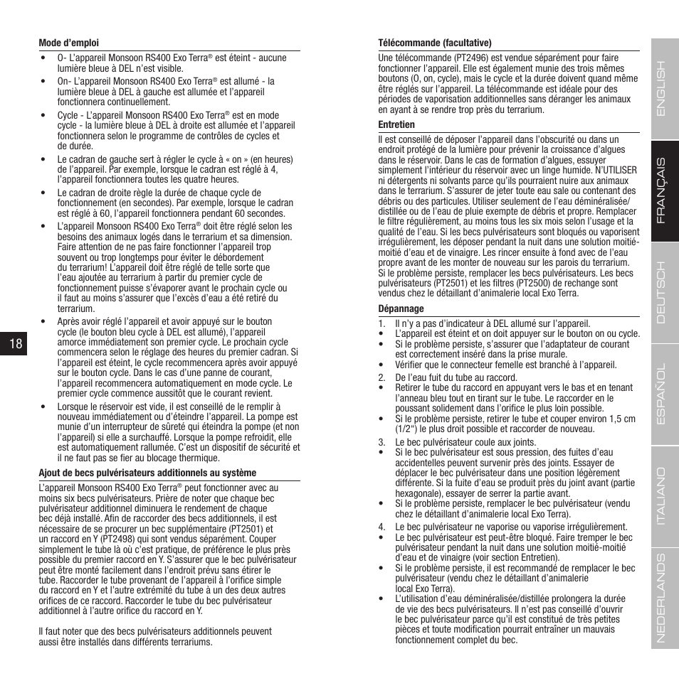 Exo Terra Remote Control User Manual | Page 10 / 31