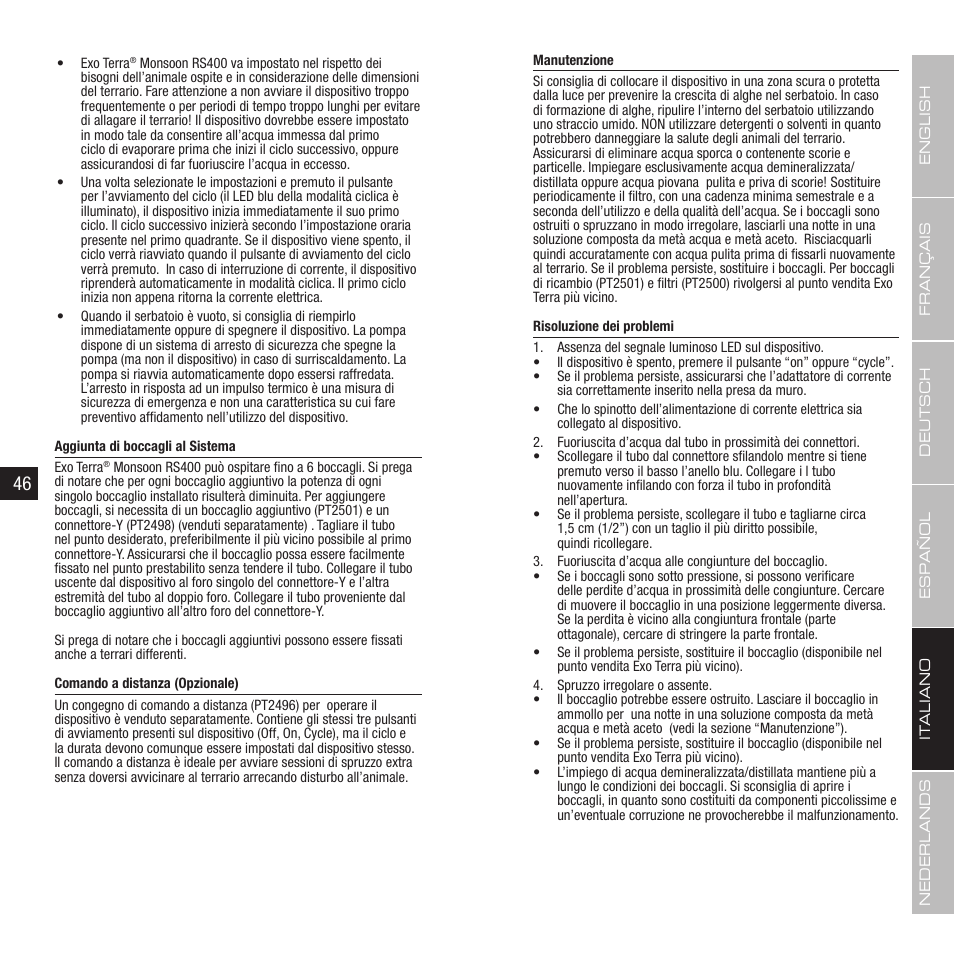 Exo Terra Remote Control User Manual | Page 24 / 31