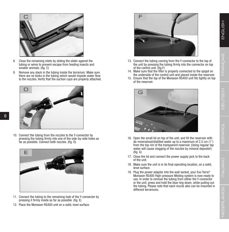 Cd e f | Exo Terra Remote Control User Manual | Page 4 / 31