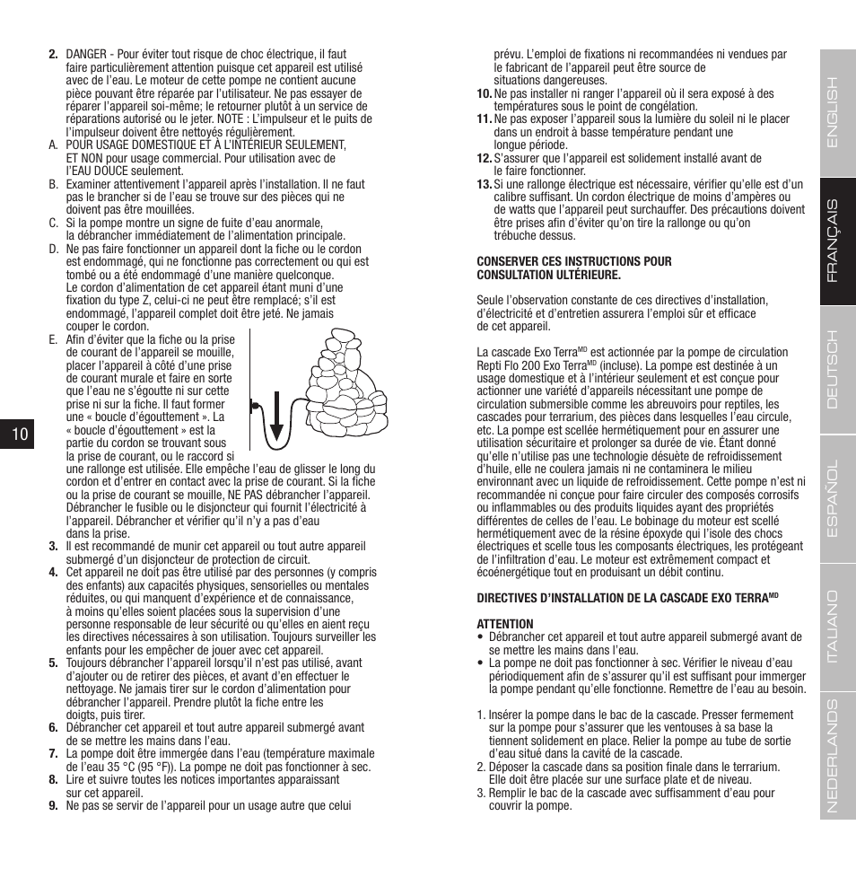 Exo Terra Waterfall User Manual | Page 6 / 21