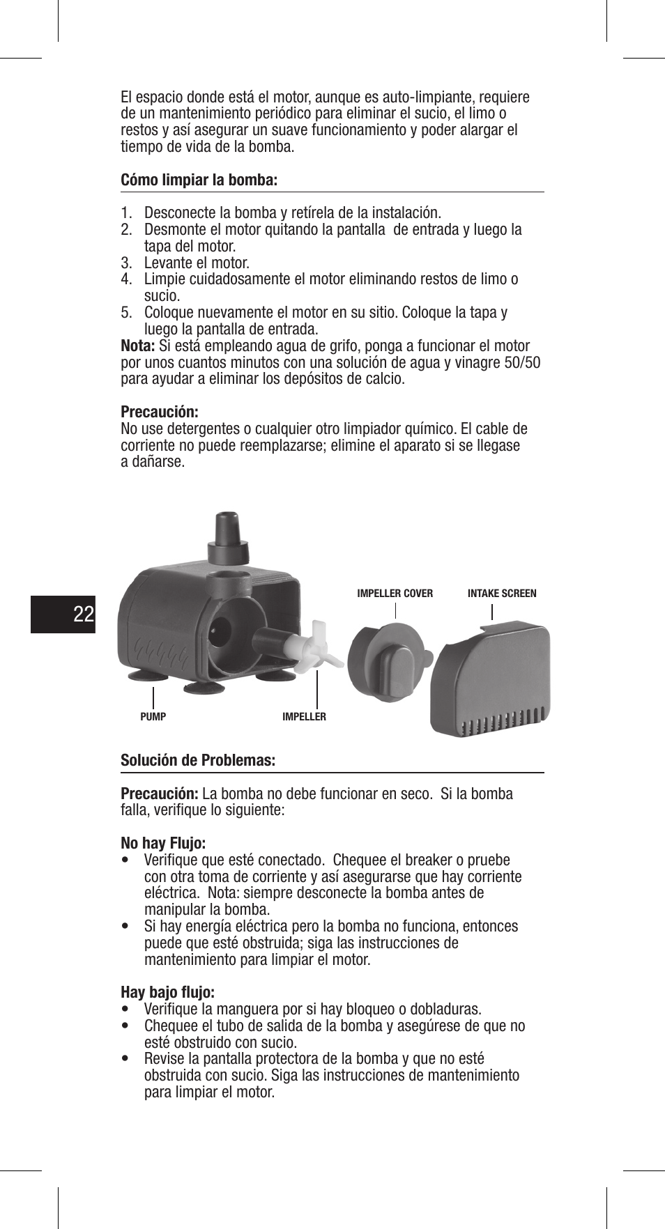 Exo Terra Repti Flo 200 User Manual | Page 22 / 34
