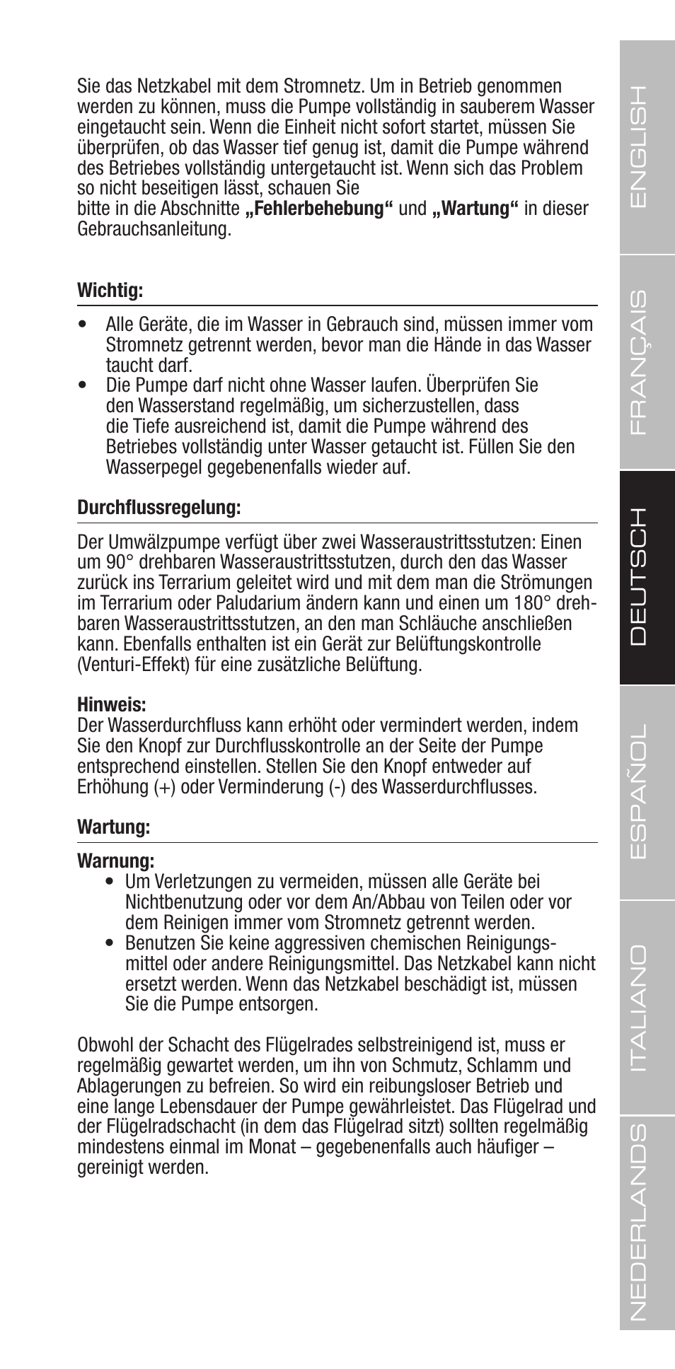 Exo Terra Repti Flo 250 User Manual | Page 15 / 32