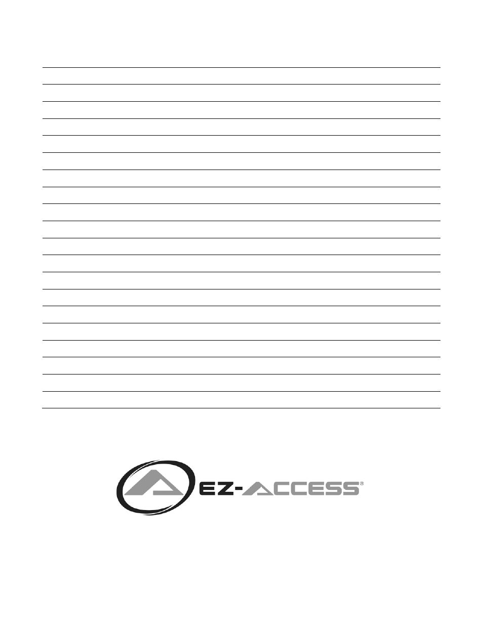 EZ-ACCESS TITA MODULAR ACCESS SYSTEM User Manual | Page 23 / 24