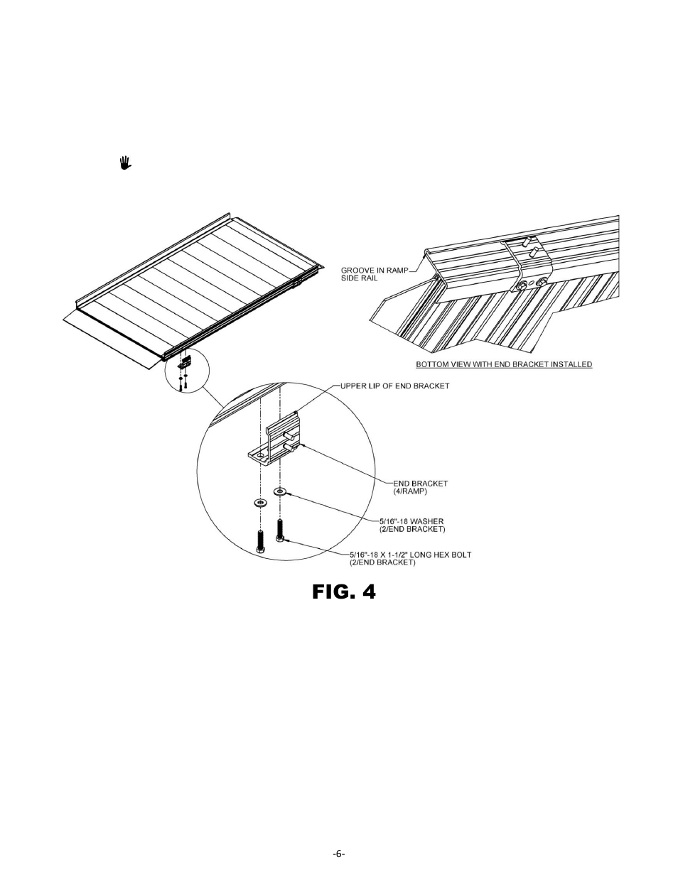 Fig. 4 | EZ-ACCESS GATEWA SOLID SURFACE PORTABLE RAMP User Manual | Page 6 / 9