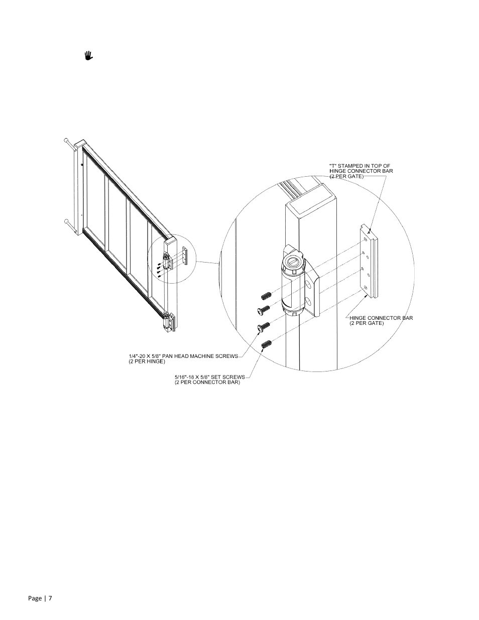 Fig. 4 | EZ-ACCESS PASSPORT TOP LANDING GATE HINGE REPLACEMENT User Manual | Page 7 / 8