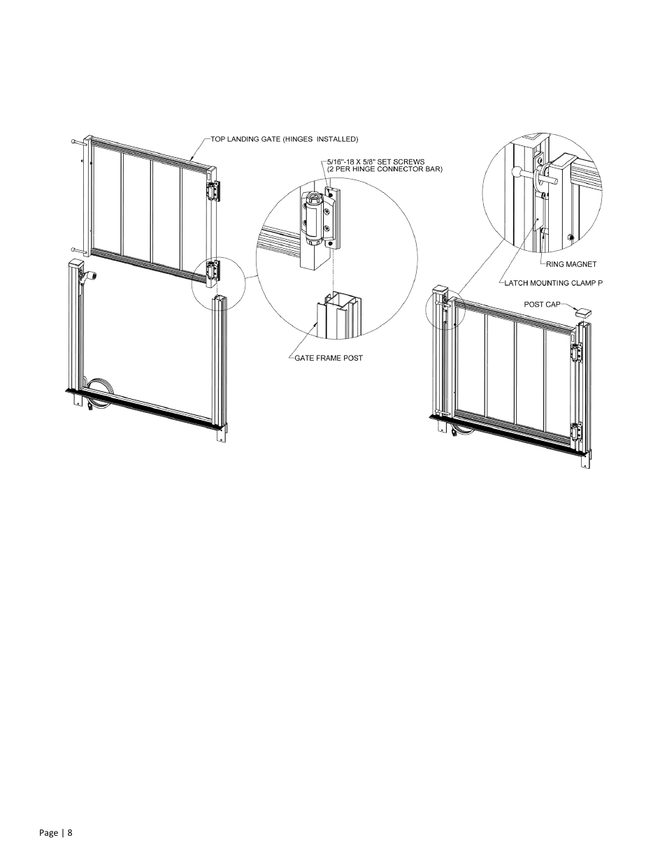 Fig. 5 | EZ-ACCESS PASSPORT TOP LANDING GATE HINGE REPLACEMENT User Manual | Page 8 / 8