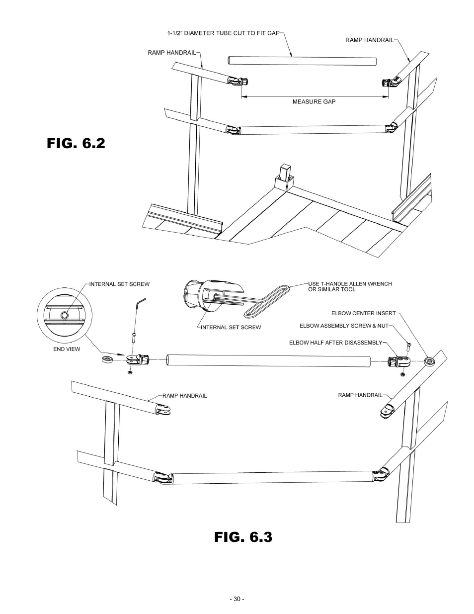 Fig. 6.2, Fig. 6.3 | EZ-ACCESS PATHWA MODULAR ACCESS SYSTEM User Manual | Page 30 / 49