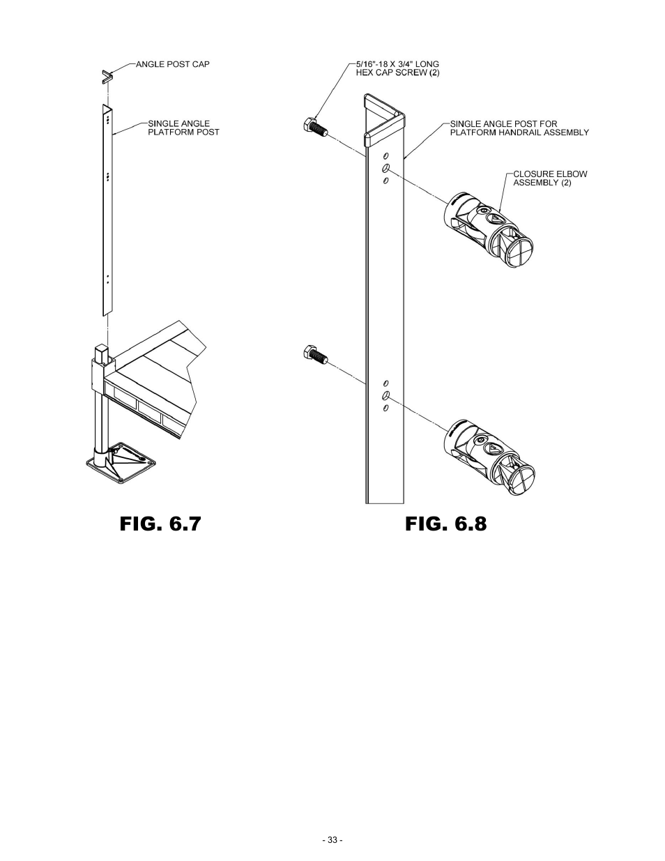 Fig. 6.7, Fig. 6.8 | EZ-ACCESS PATHWA MODULAR ACCESS SYSTEM User Manual | Page 33 / 49