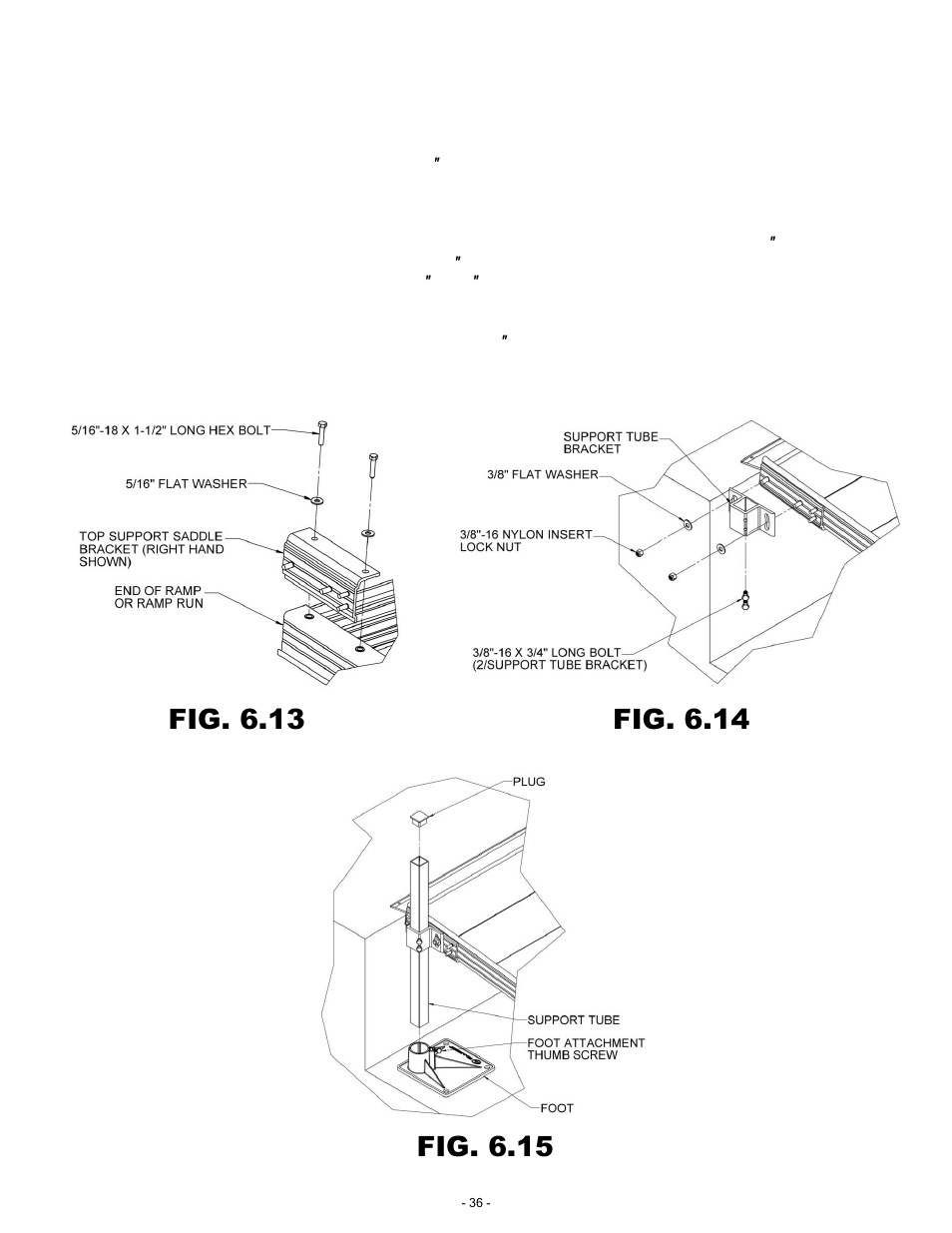 Fig. 6.13, Fig. 6.14, Fig. 6.15 | EZ-ACCESS PATHWA MODULAR ACCESS SYSTEM User Manual | Page 36 / 49