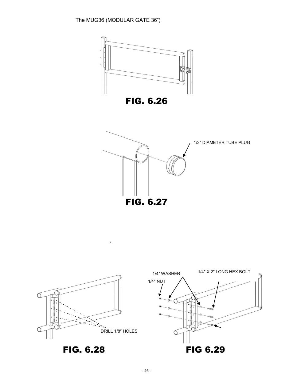 Fig. 6.26, Fig. 6.27 | EZ-ACCESS PATHWA MODULAR ACCESS SYSTEM User Manual | Page 46 / 49