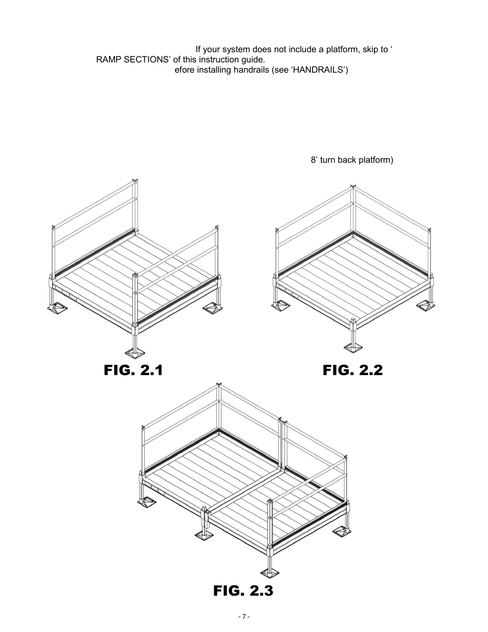 Fig. 2.1 fig. 2.2, Fig. 2.3 | EZ-ACCESS PATHWA MODULAR ACCESS SYSTEM User Manual | Page 7 / 49