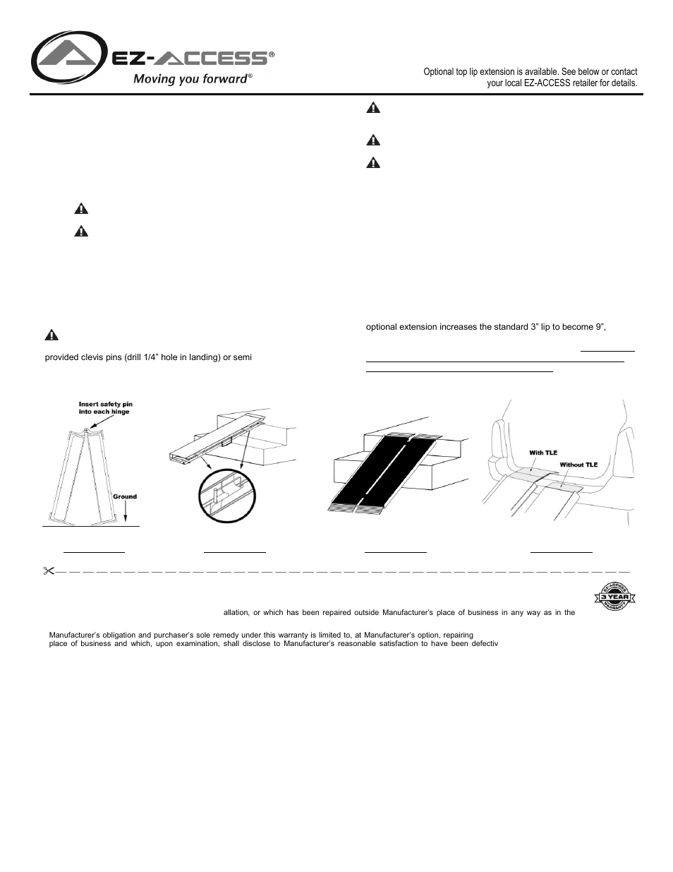 EZ-ACCESS SUITCAS SINGLEFOLD AS RAMP User Manual | 2 pages