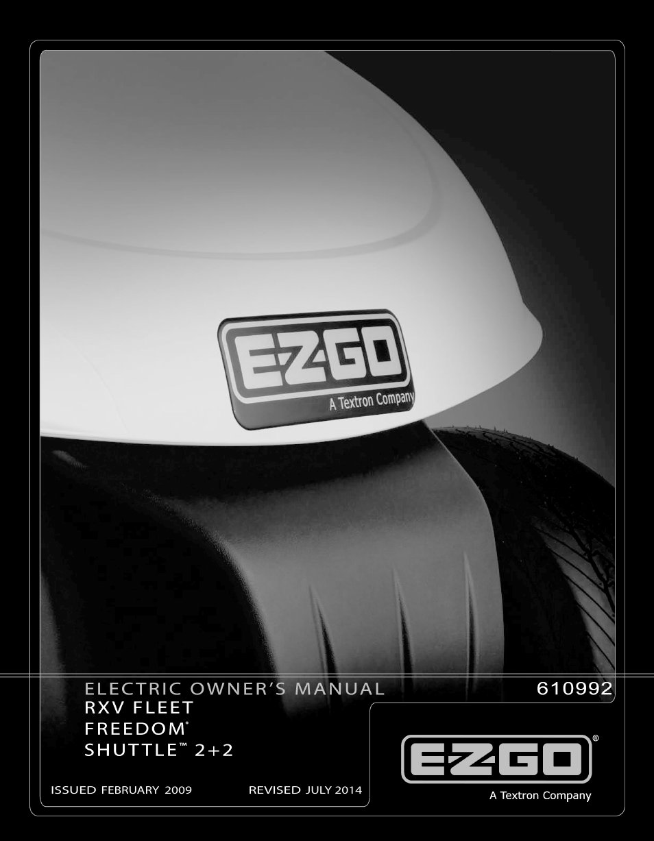 E-Z-GO FREEDOM RXV 2+2 User Manual | 60 pages