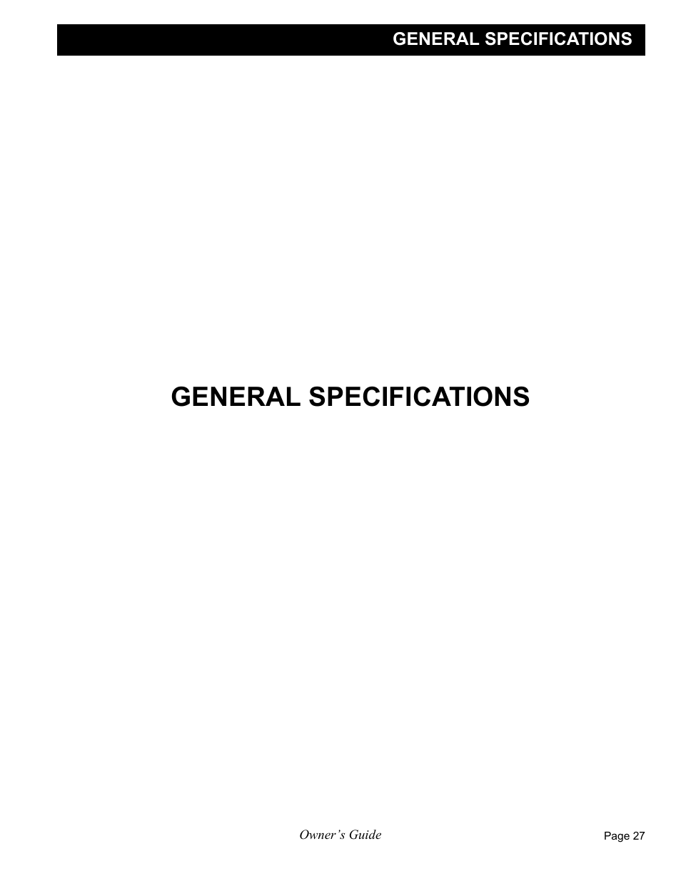 General specifications | E-Z-GO FREEDOM RXV 2+2 User Manual | Page 47 / 60