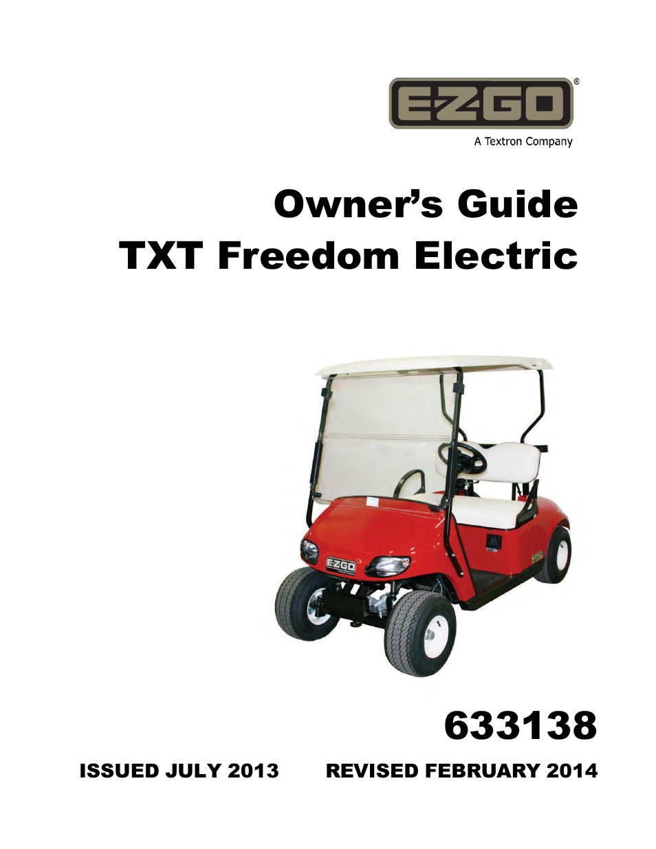 E-Z-GO FREEDOM TXT 2+2 User Manual | 62 pages