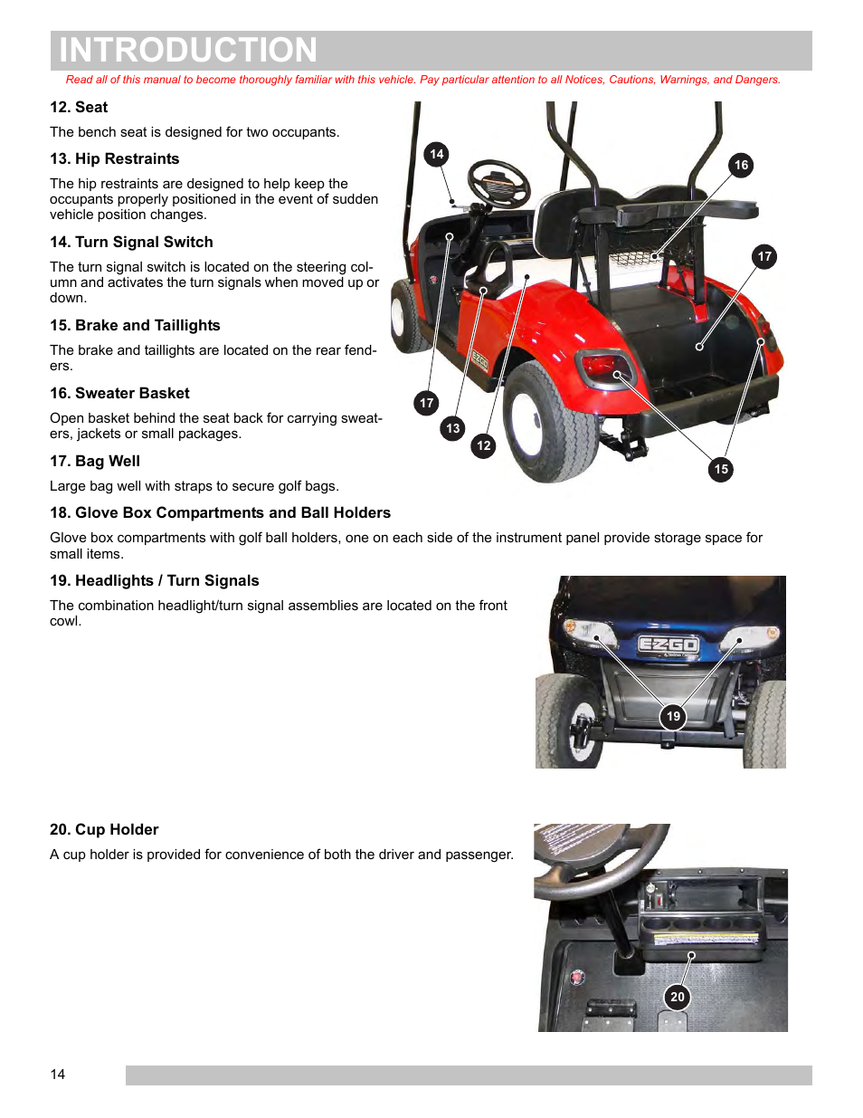 Introduction | E-Z-GO FREEDOM TXT 2+2 User Manual | Page 22 / 62