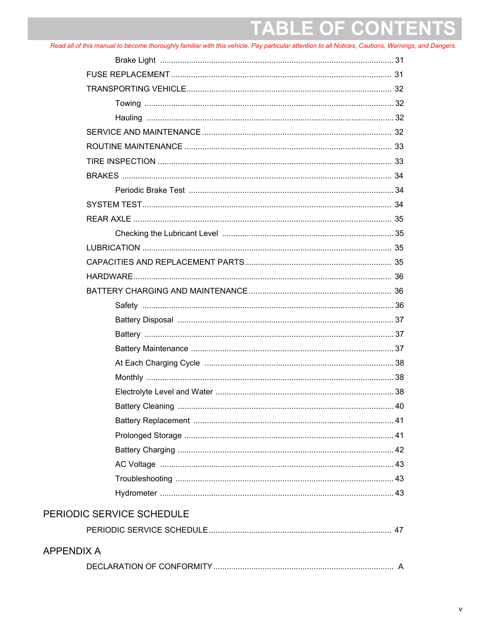 E-Z-GO FREEDOM TXT 2+2 User Manual | Page 7 / 62