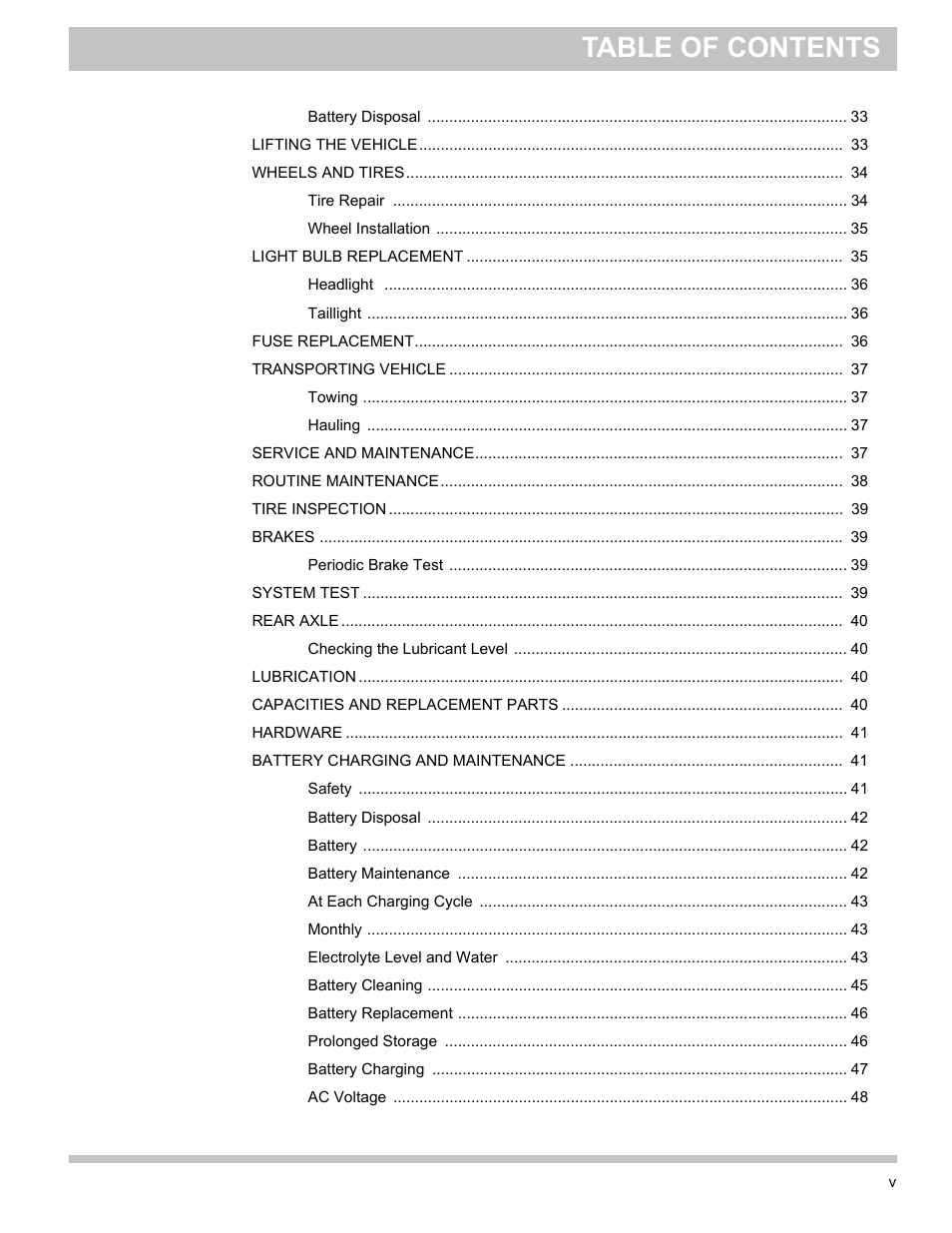 E-Z-GO TERRAIN 1000 User Manual | Page 8 / 71