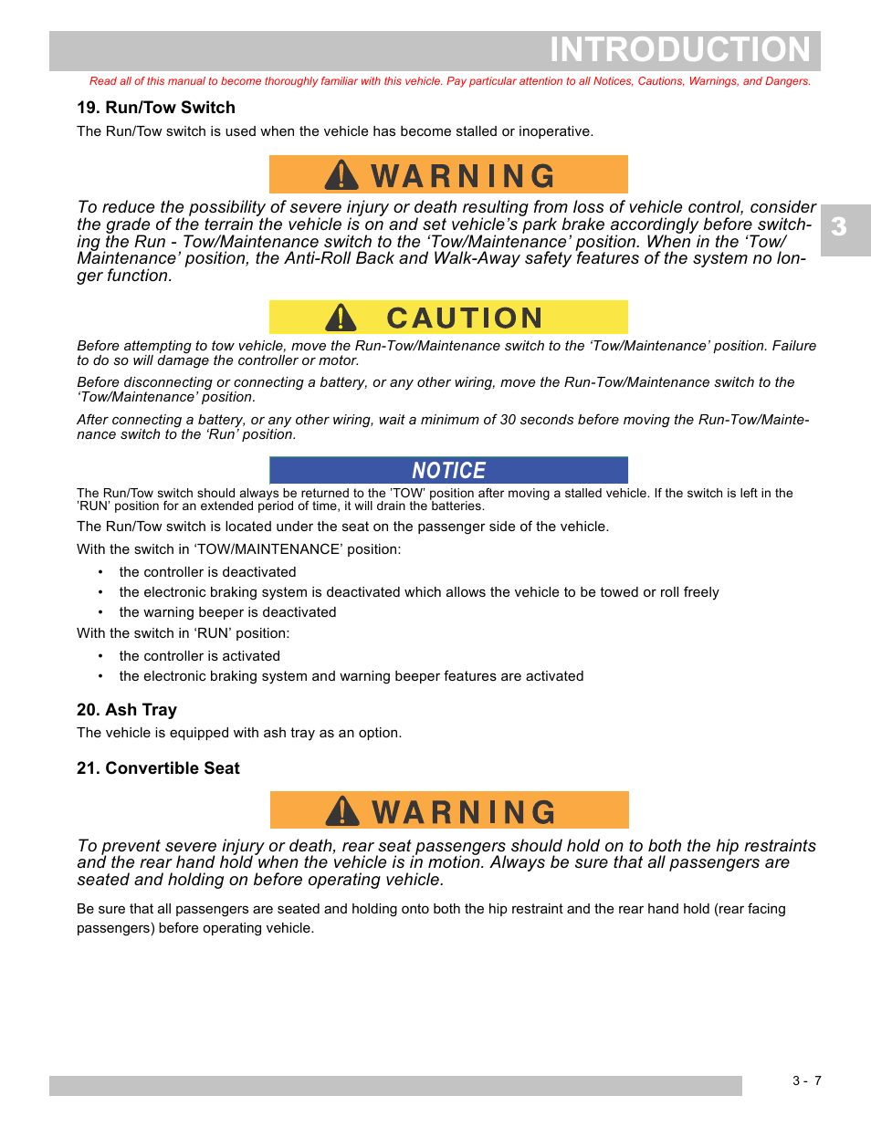Introduction, Notice | E-Z-GO EXPRESS S4 HIGH OUTPUT User Manual | Page 33 / 82