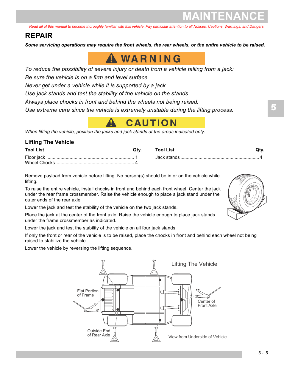 Maintenance, Repair | E-Z-GO EXPRESS S4 HIGH OUTPUT User Manual | Page 55 / 82
