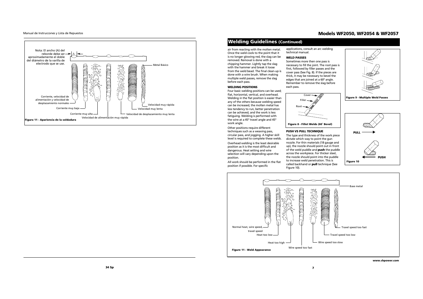 Welding guidelines | Campbell Hausfeld WF2057 User Manual | Page 7 / 20