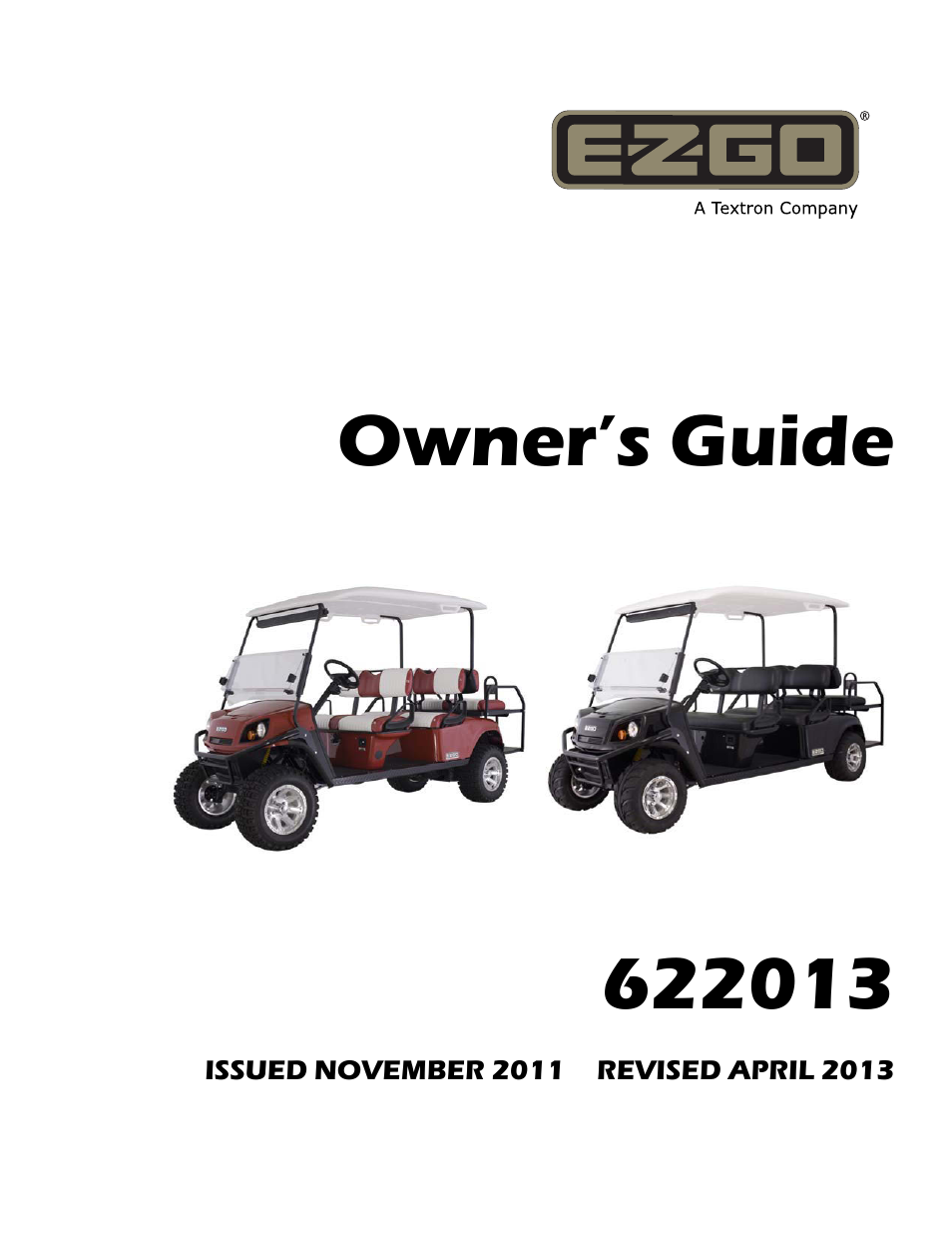 E-Z-GO EXPRESS L6 User Manual | 78 pages