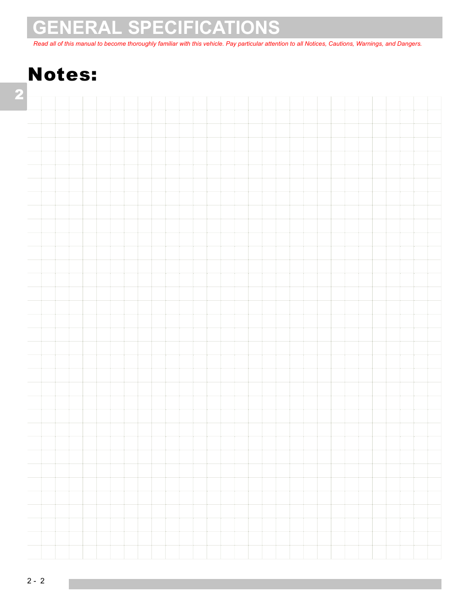 General specifications | E-Z-GO EXPRESS L6 User Manual | Page 22 / 78