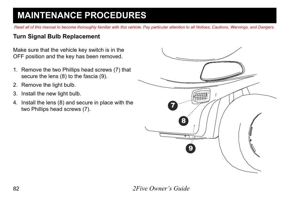 Maintenance procedures | E-Z-GO 2FIVE 4 PASSENGER User Manual | Page 90 / 144