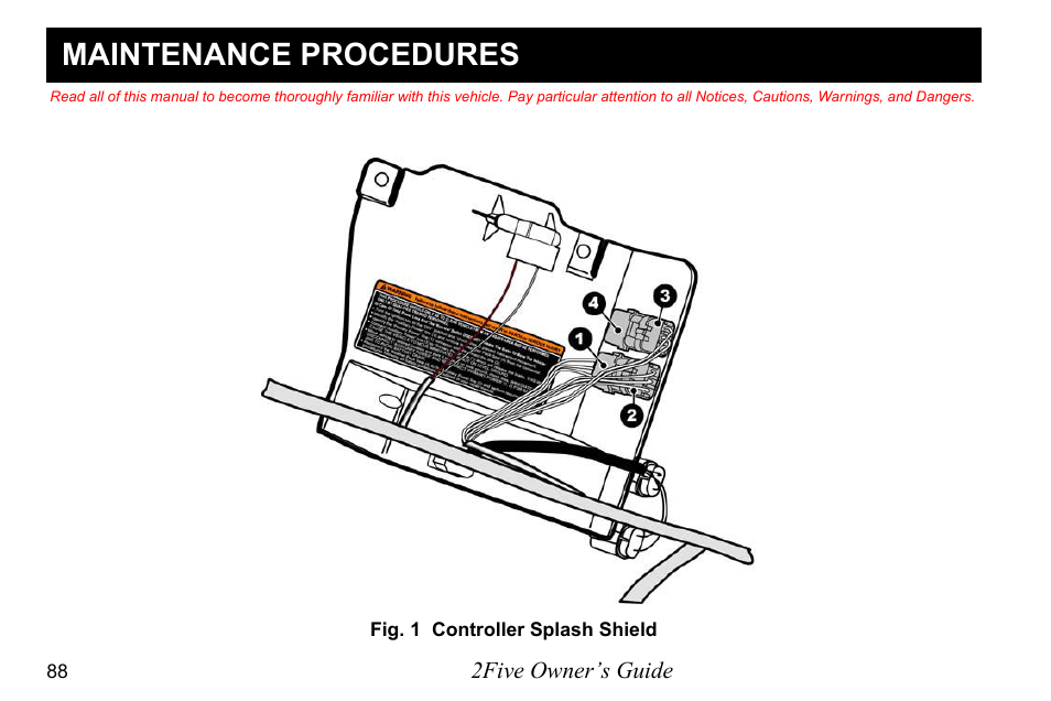 Maintenance procedures | E-Z-GO 2FIVE 4 PASSENGER User Manual | Page 96 / 144