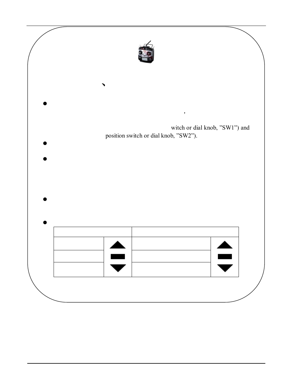 Rc setting 、 sw1&sw2 channel setting | FeiYu Tech FY-Panda2 Autopilot User Manual | Page 19 / 41