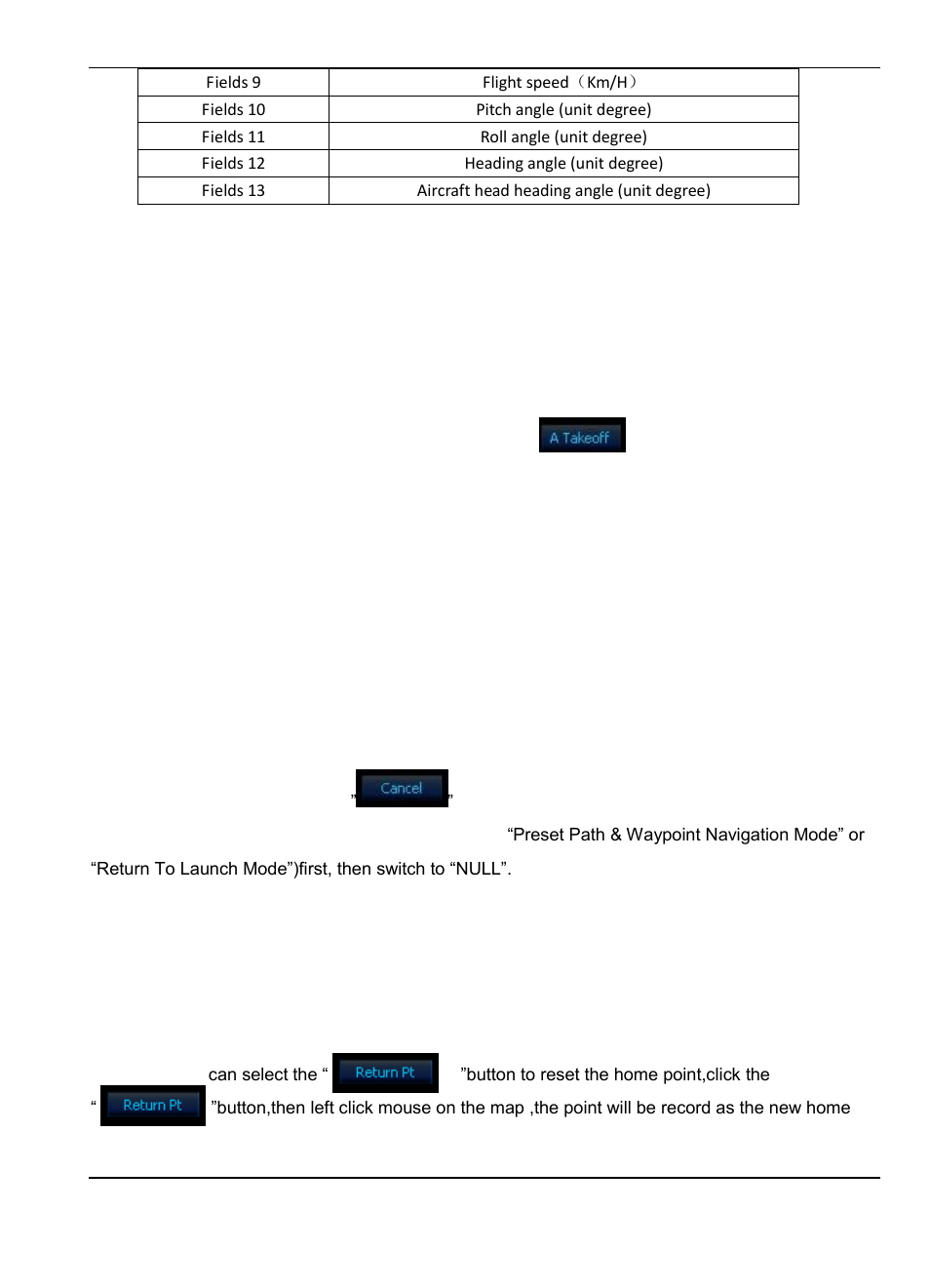 12 auto take-off setting and debugging, 13 cancel auto take off and auto landing function, 14 auto return to home | FeiYu Tech FY-Panda2 Autopilot User Manual | Page 45 / 51