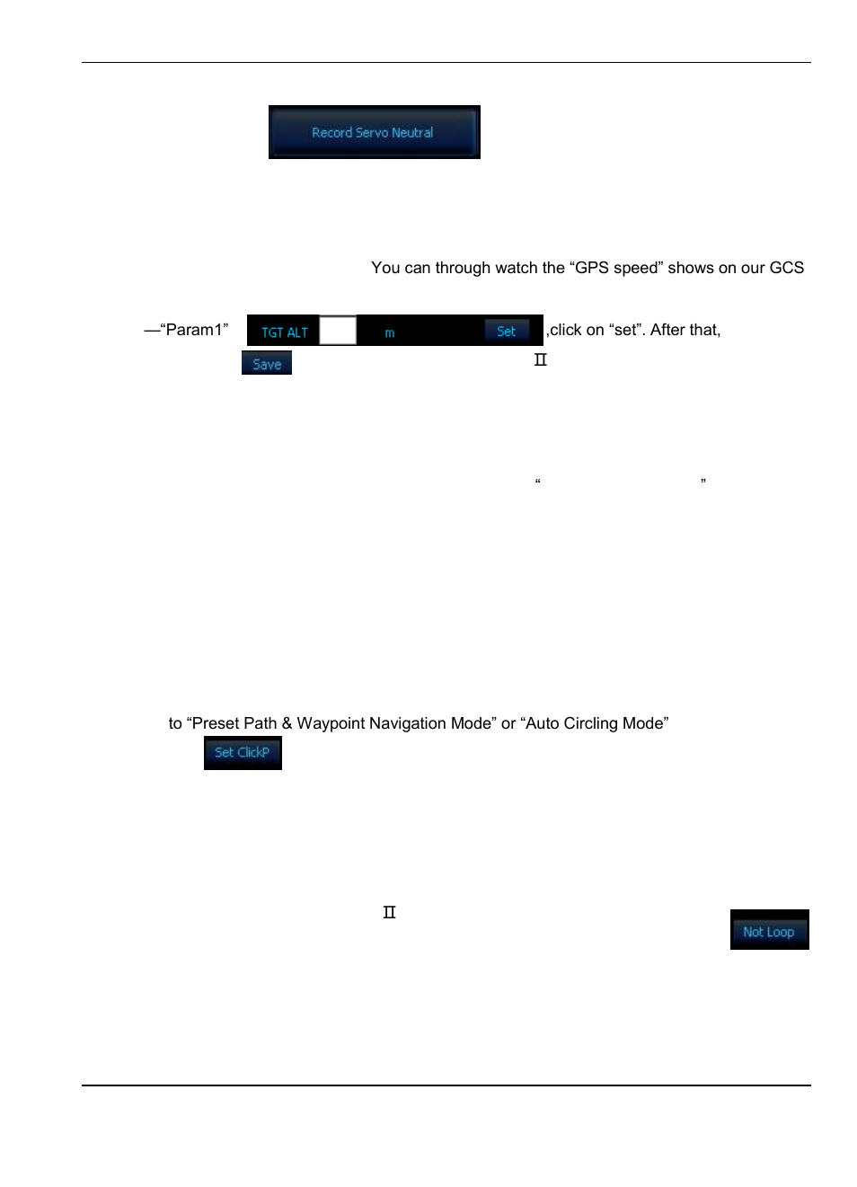Introduction to other functions and settings, Operation for the click point flight, Route loop function | Pid parameters instruction and adjust | FeiYu Tech FY-Panda2 Autopilot User Manual | Page 49 / 51