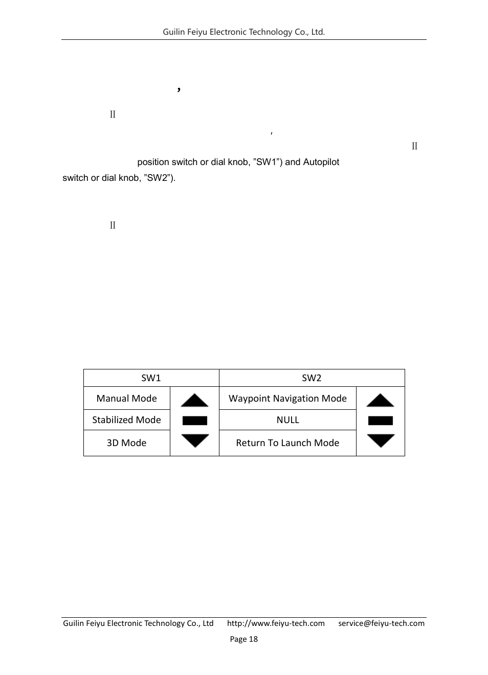 Rc setting, sw1&sw2 channel setting, Fy-gcs 5.1 ground control software manual, Rc setting , sw1&sw2 channel setting | FeiYu Tech FY-Panda2 Autopilot User Manual | Page 19 / 53