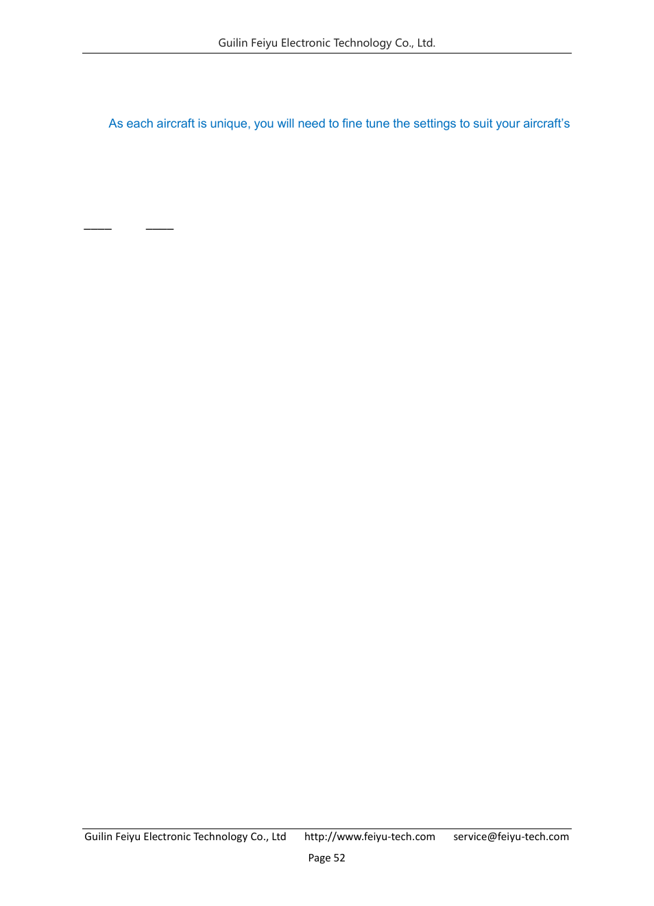 FeiYu Tech FY-Panda2 Autopilot User Manual | Page 53 / 53